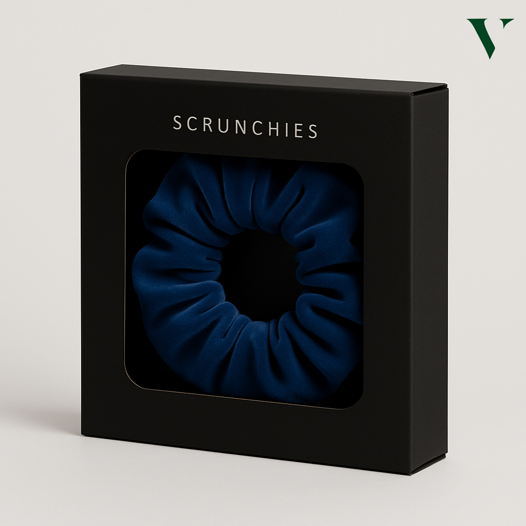 Eco-friendly custom boxes designed to protect scrunchies carefully