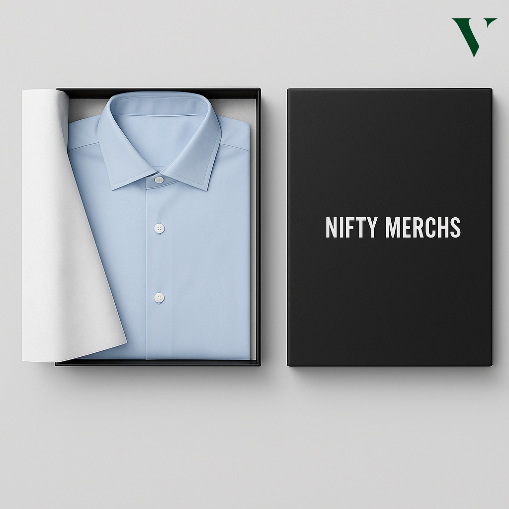 Custom shirt boxes designed for retail shelving with easy stacking