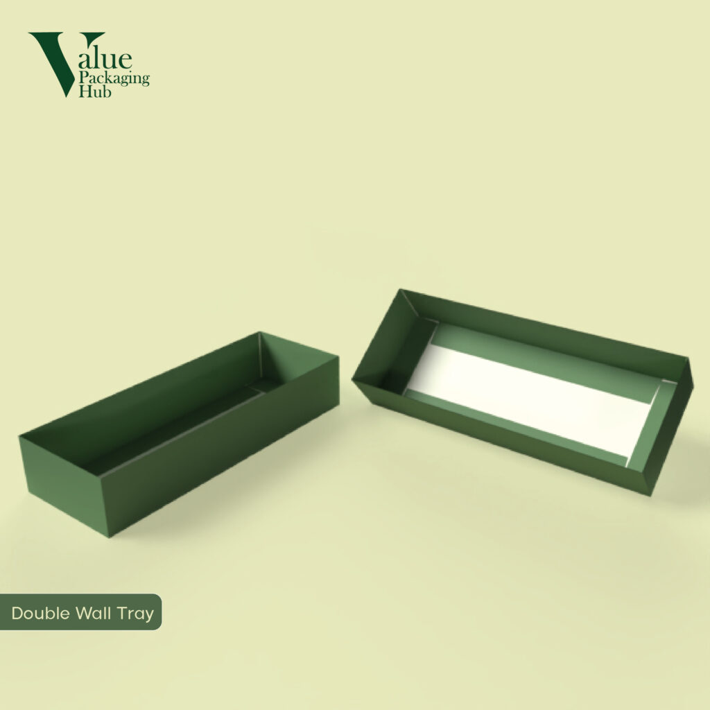 Pack your products safely in a customized double wall tray