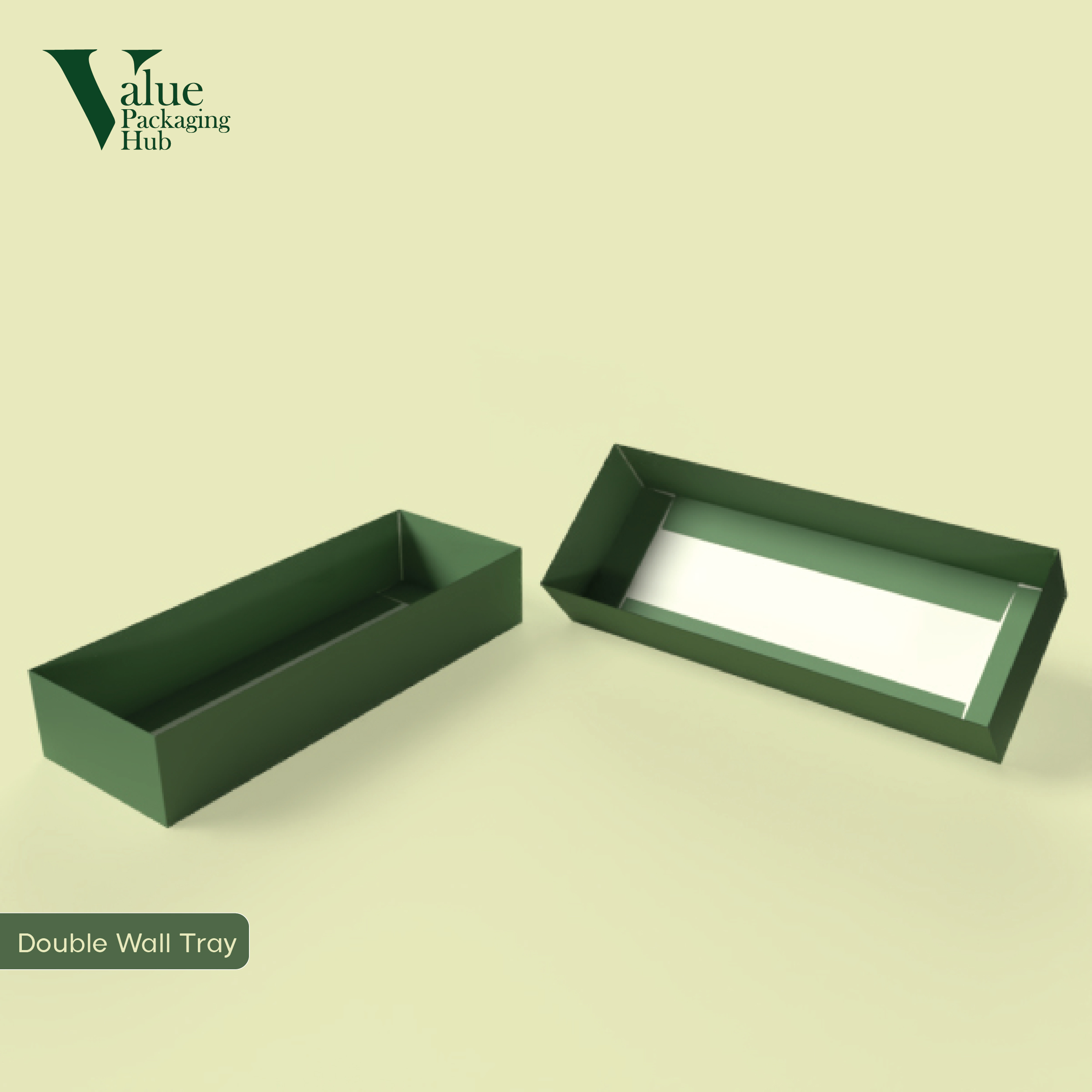 Pack your products safely in a customized double wall tray