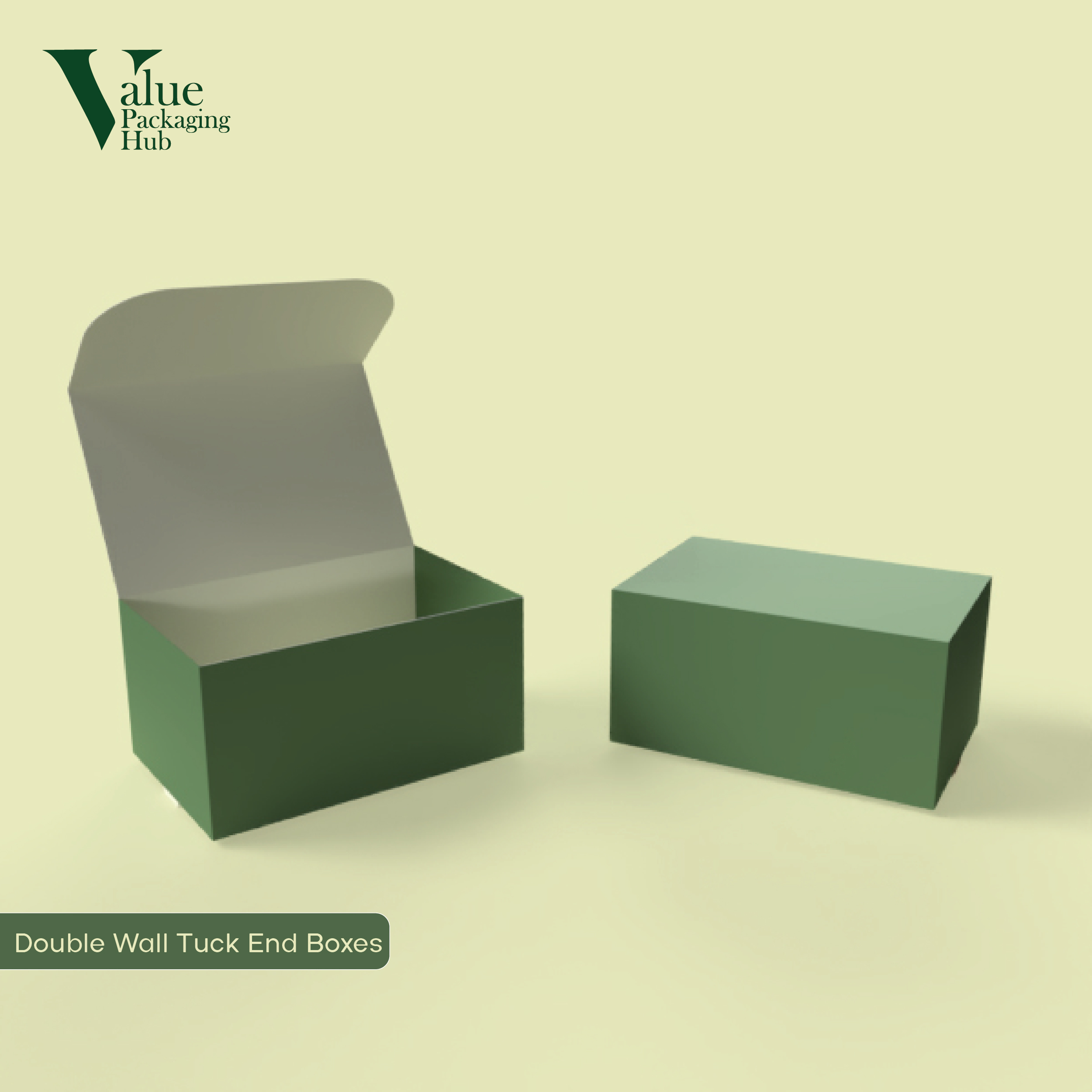 Sturdy custom double wall tuck end boxes for heavy-duty product protection.