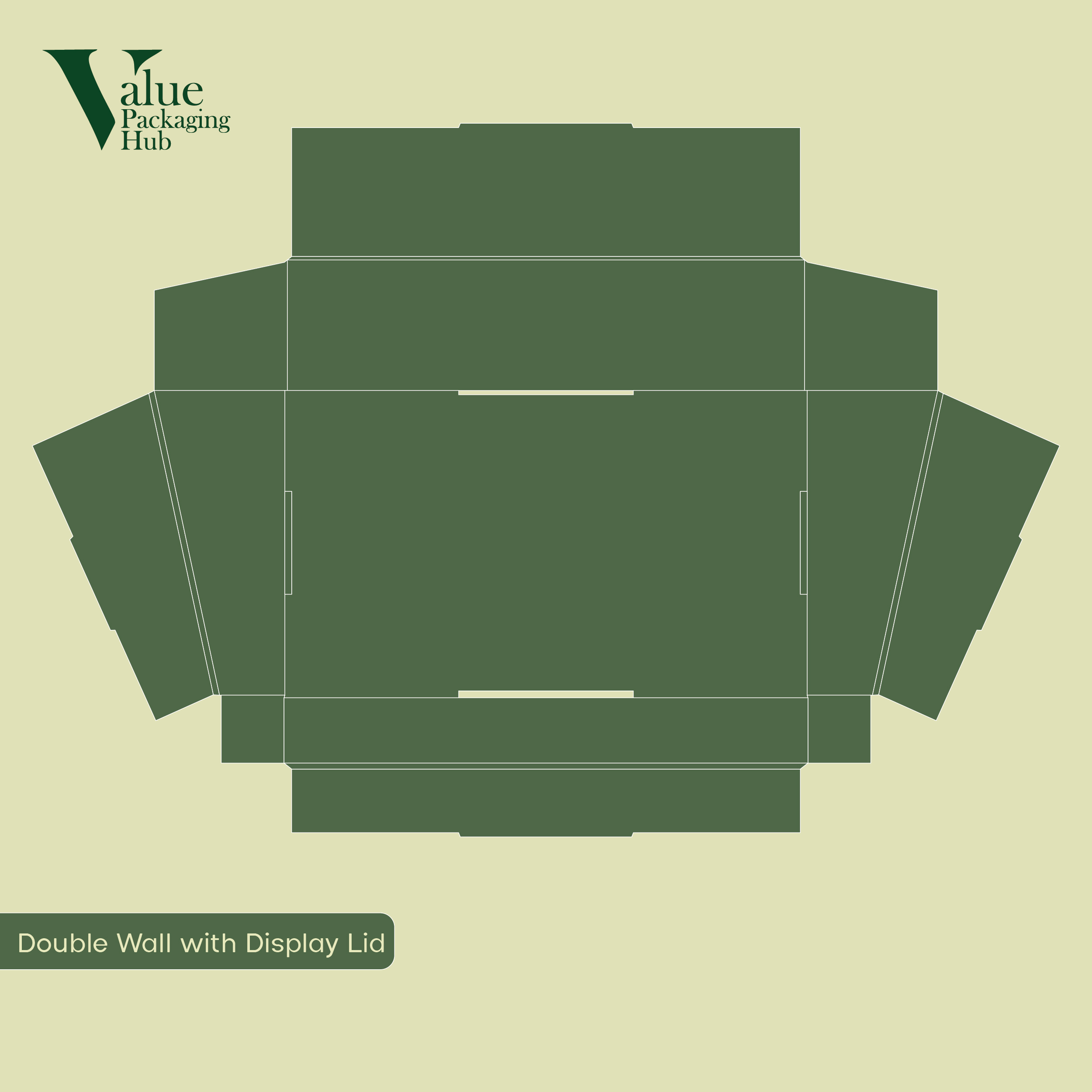 Elegant double wall box with a display lid for a boosted shelf look.