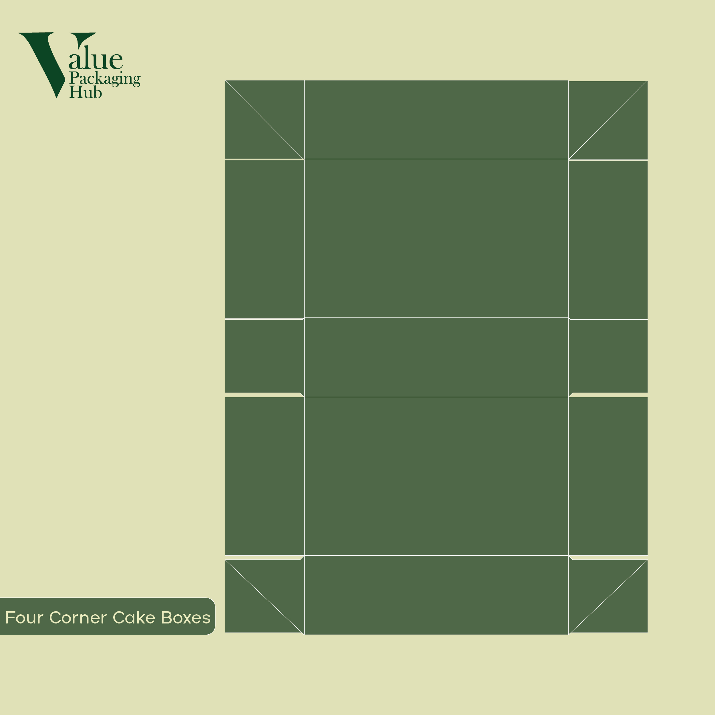 Secure corner lock custom four corner cake boxes with an impressive design