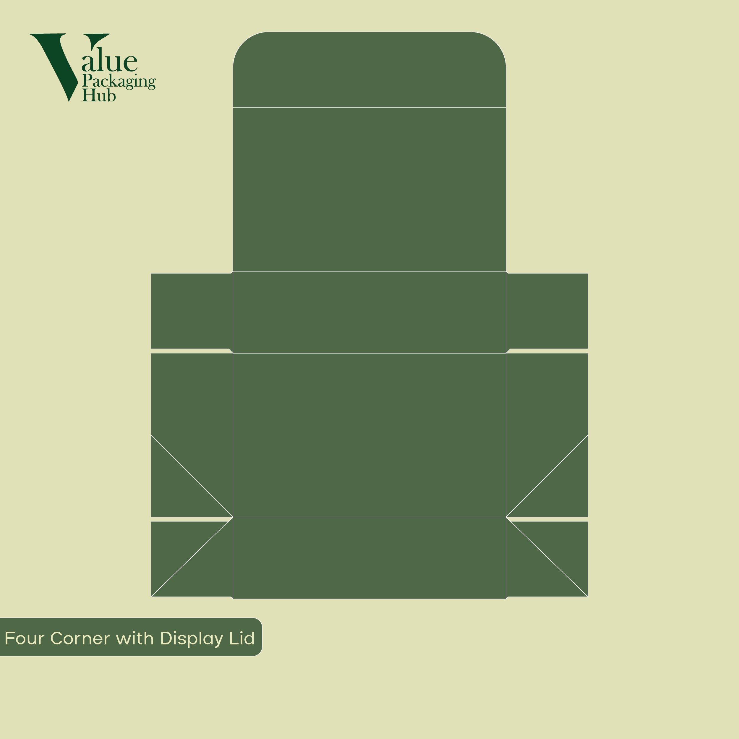 Classic custom four corner with display lid boxes for retail packaging