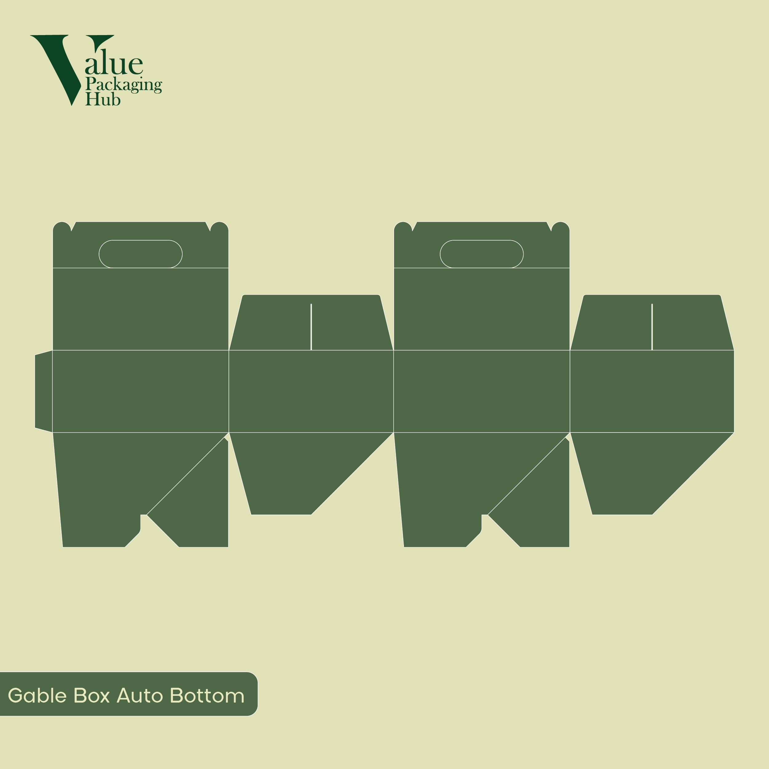 Quick assembly custom gable box auto bottom ideal for party favors