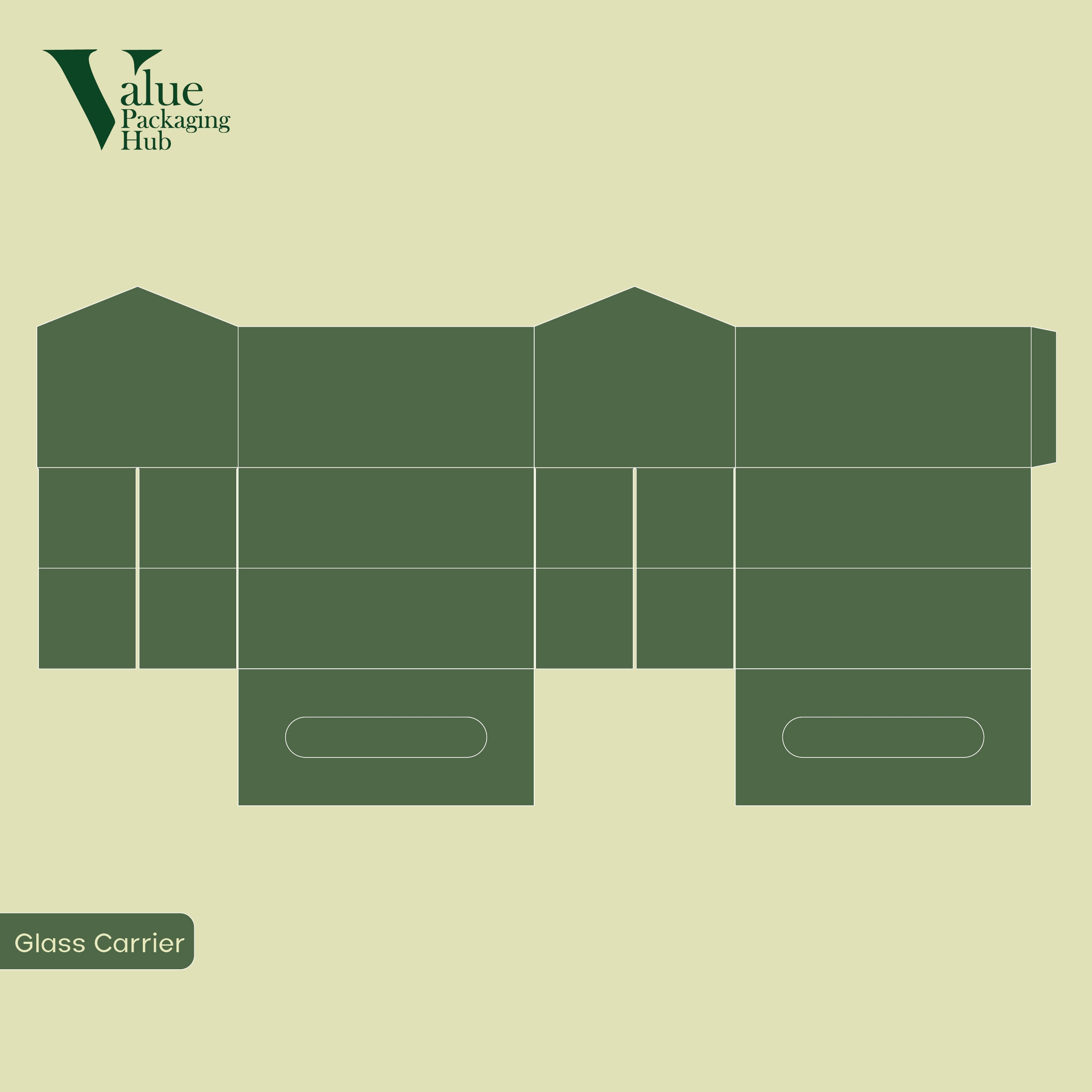 Protective customized glass carrier packaging with safe dividers for fragile items