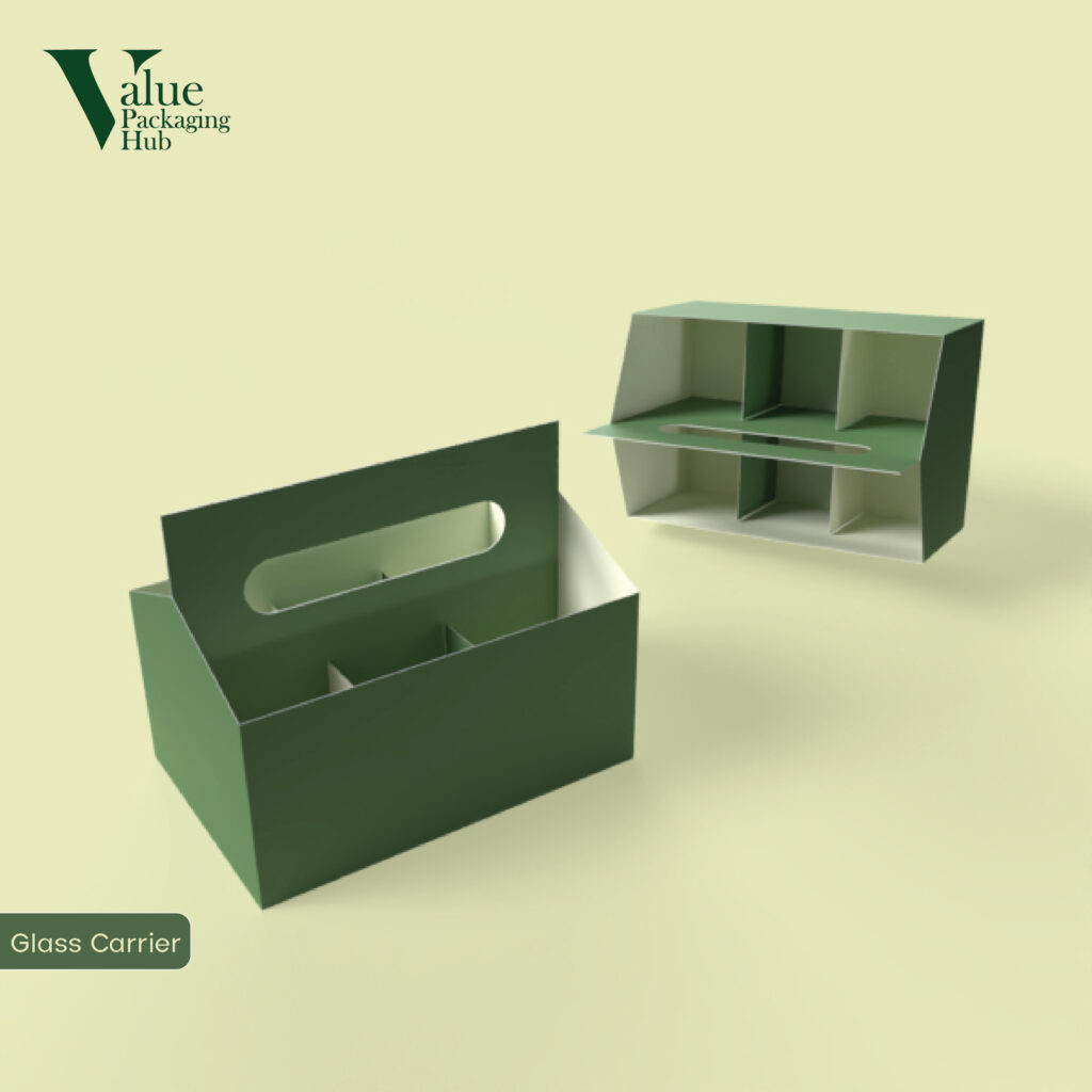 Keep a safe beverage bottle in a custom glass carrier for easy transportation and storage