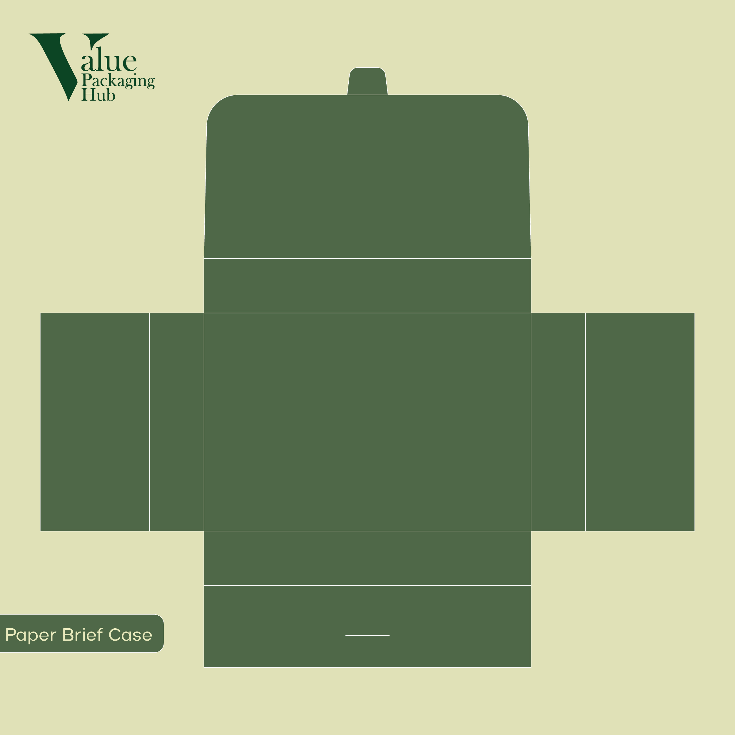 Stylish custom paper briefcase handle retail products on the safe side.