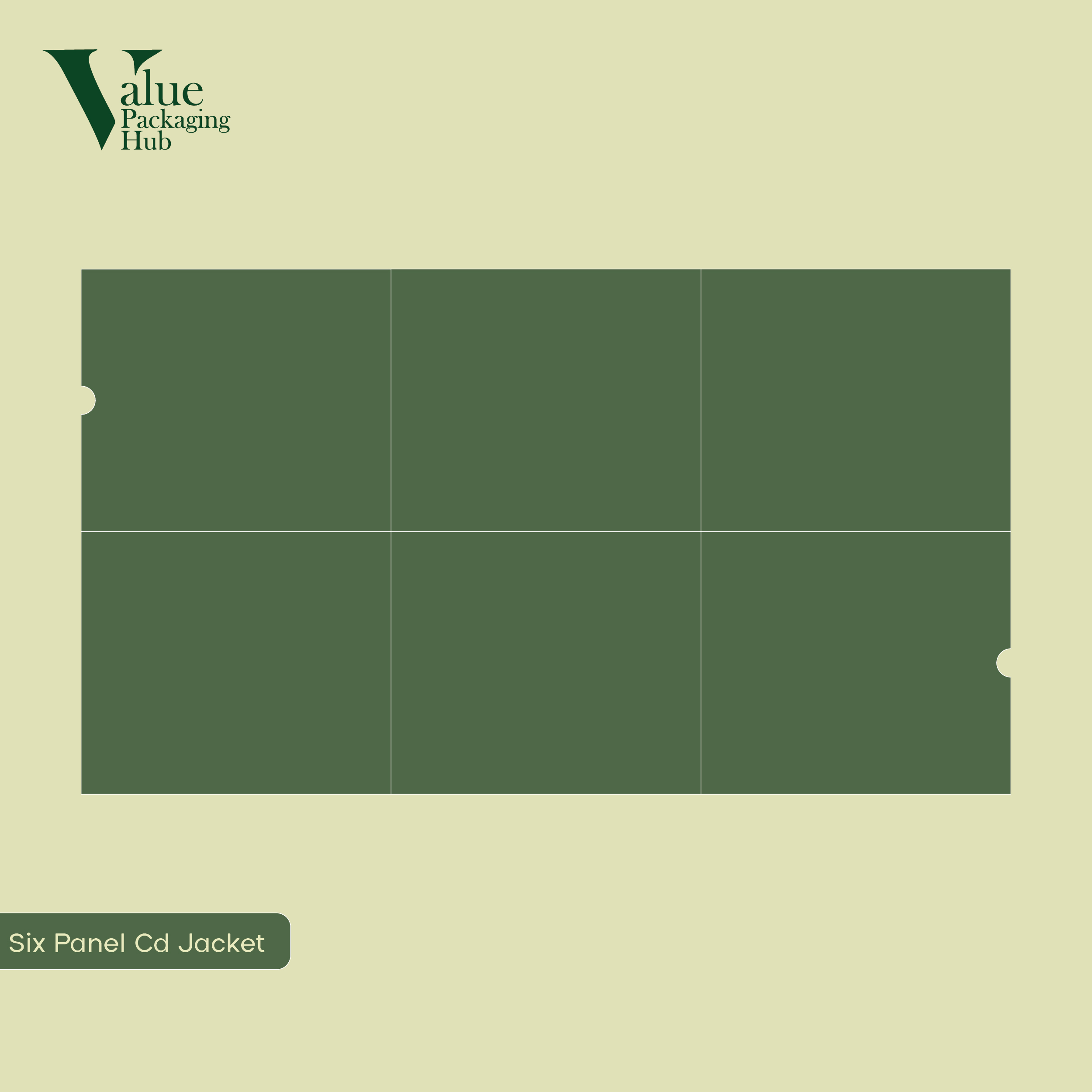 Sustainable custom CD jacket with six panels offering premium media packaging.