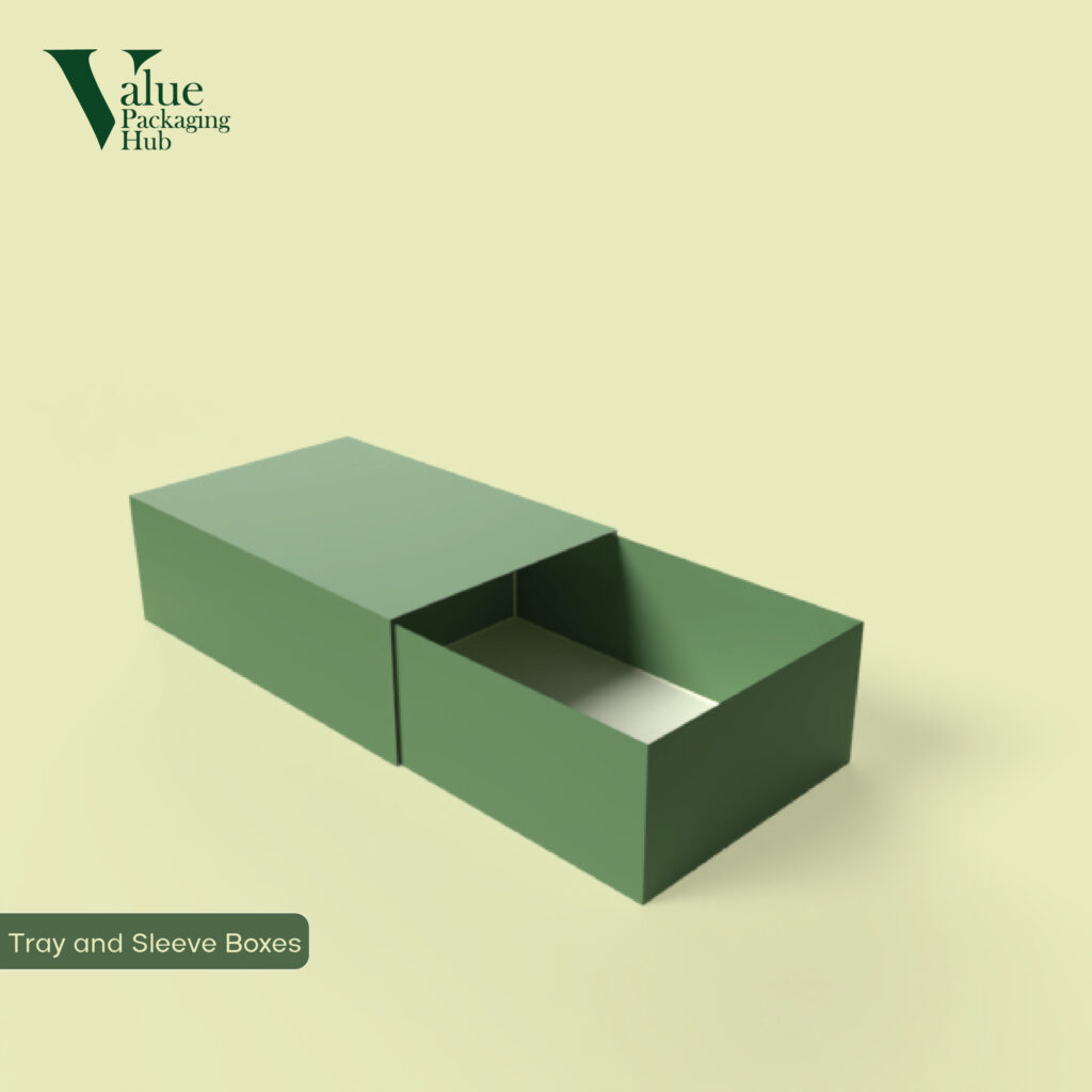 Get sustainable packaging of custom tray and sleeve boxes for perfect product display