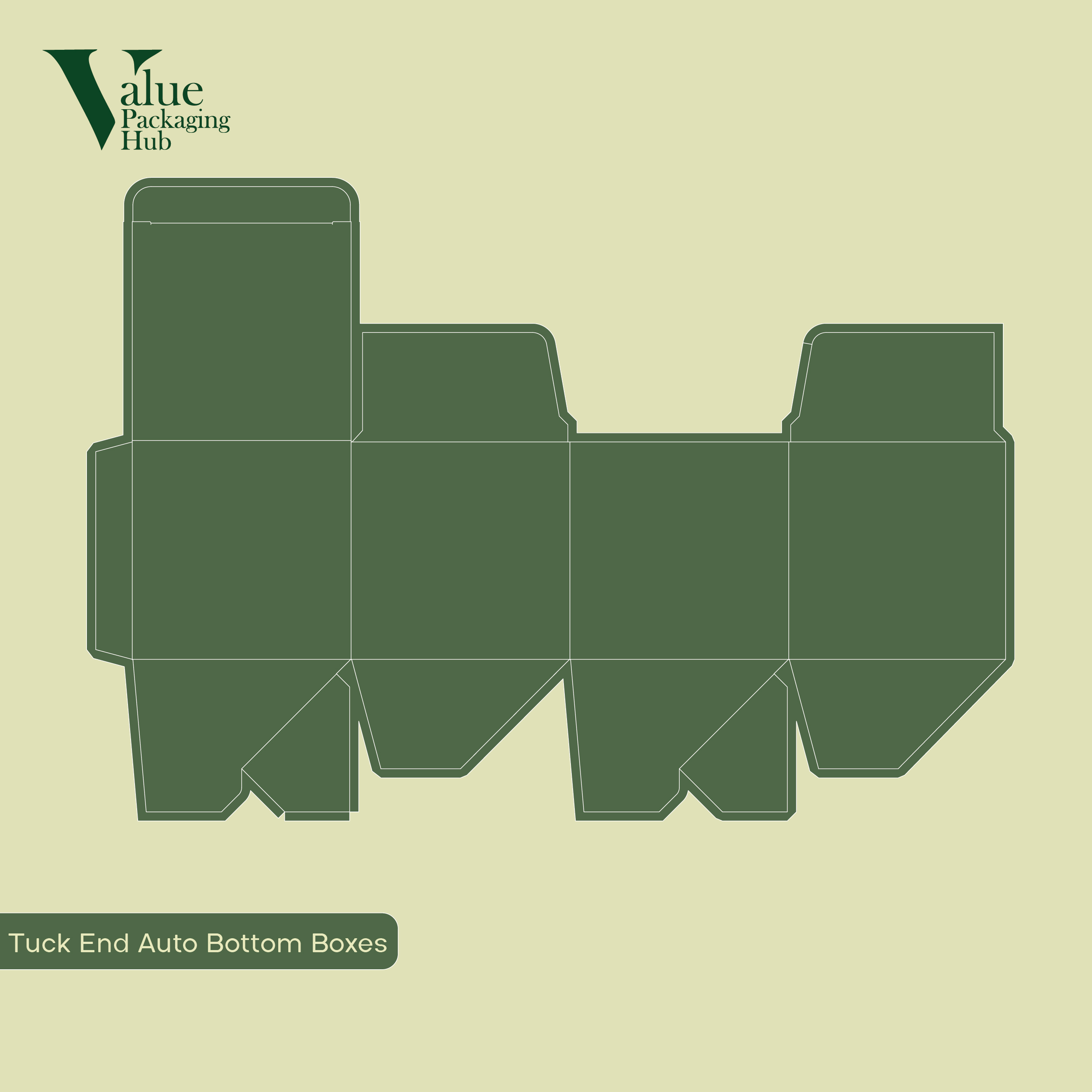 Recyclable tuck-end auto-bottom packaging available for wholesale in the USA.