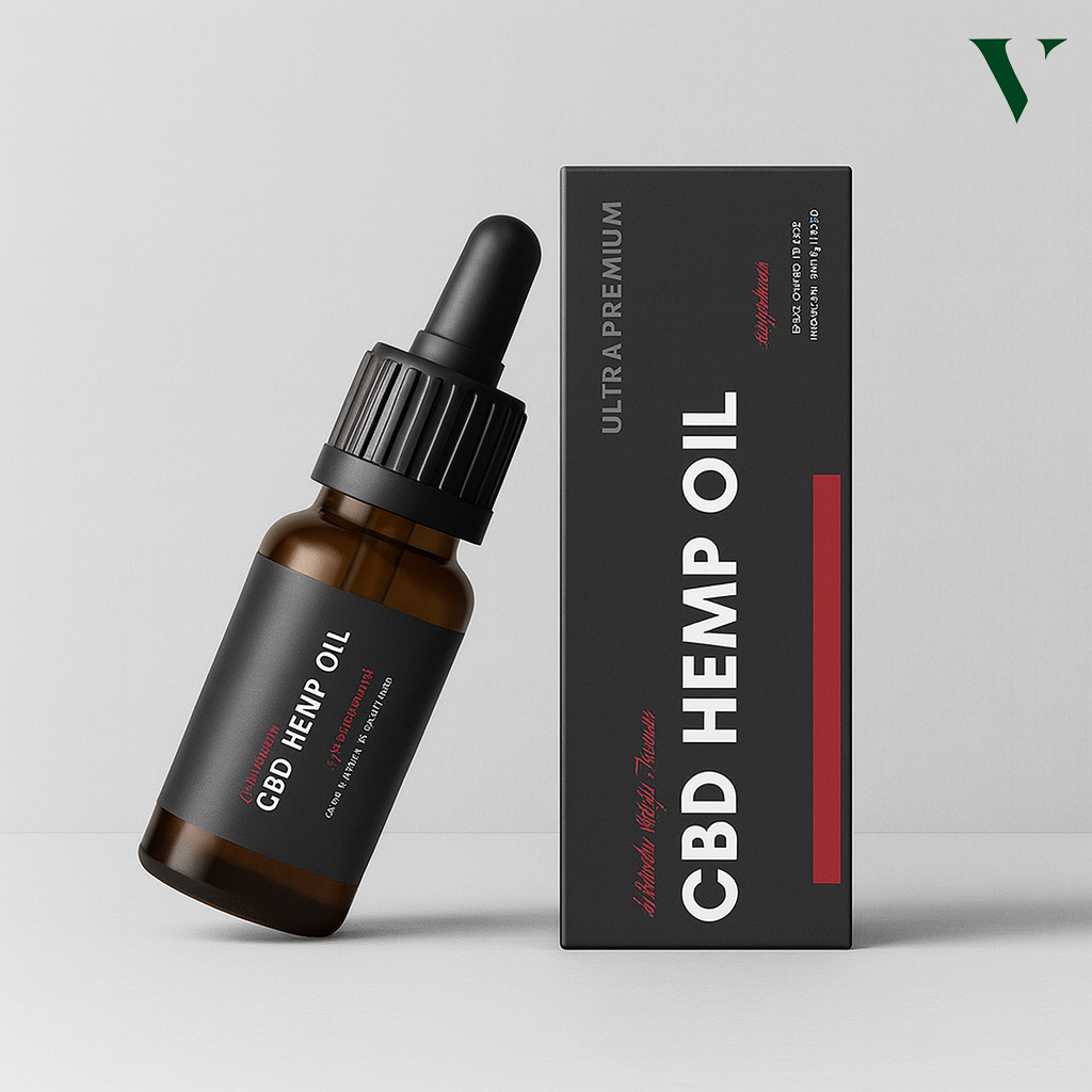 Luxury CBD hemp oil boxes for an attractive shelf look