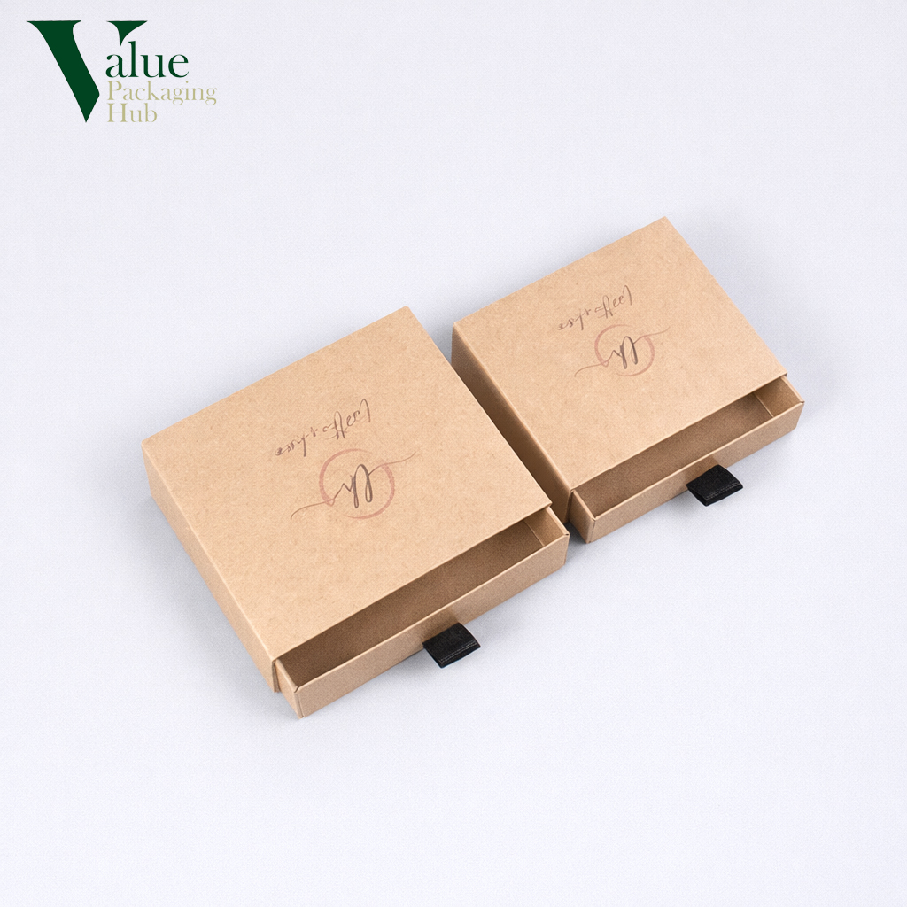 Products feel upscale using kraft sleeve boxes with custom sleeves.