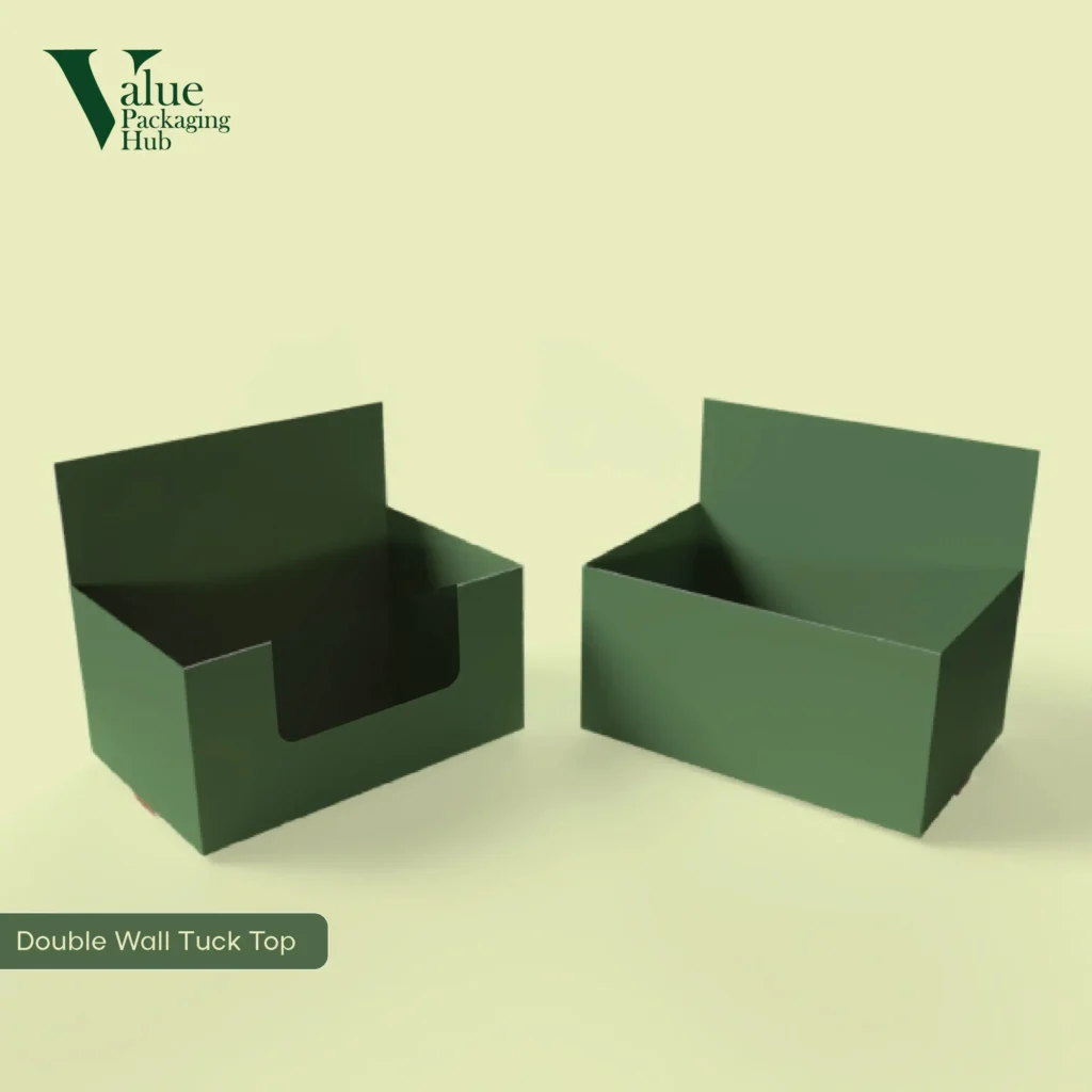 Custom double wall tuck top box