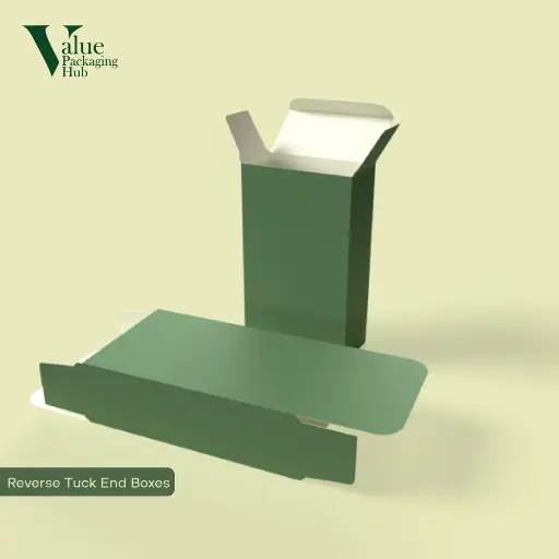 Reverse tuck end boxes