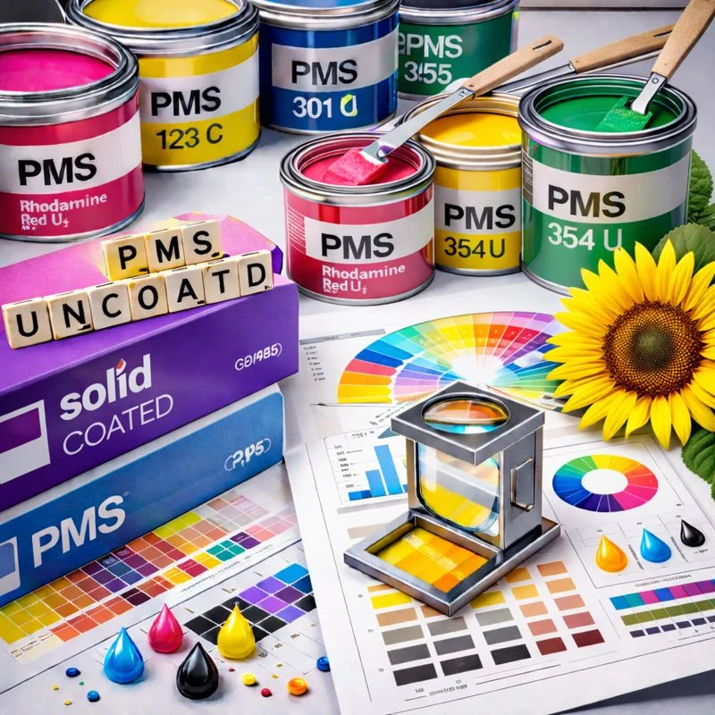 Coated PMS color printing on custom packaging boxes