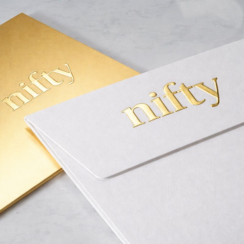 Gold foil stamping finish on custom printed packaging boxes