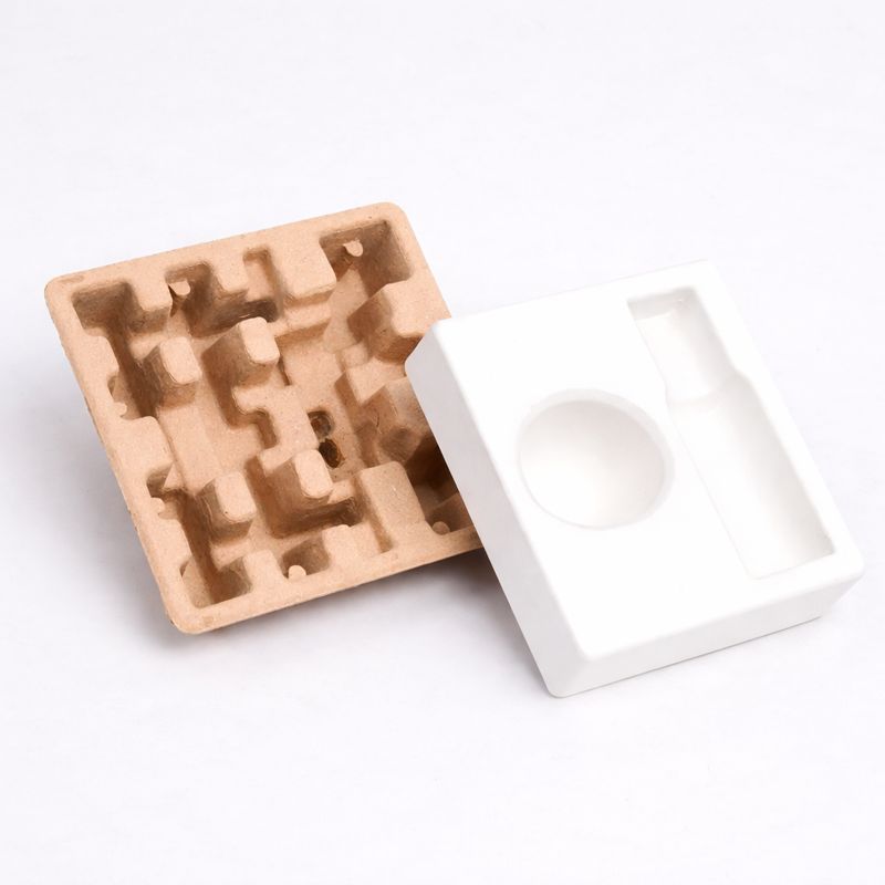 Molded pulp insert for eco-friendly custom packaging