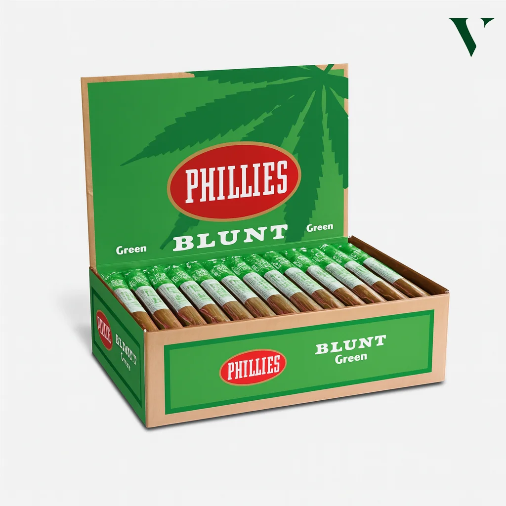 Custom cannabis blunt boxes designed for rolled product packaging needs