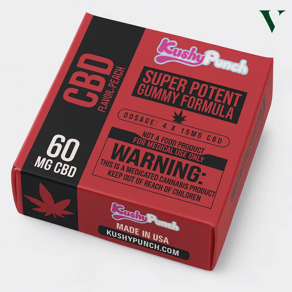 Colorful custom CBD gummies boxes with food-grade lamination and child-safe seals.