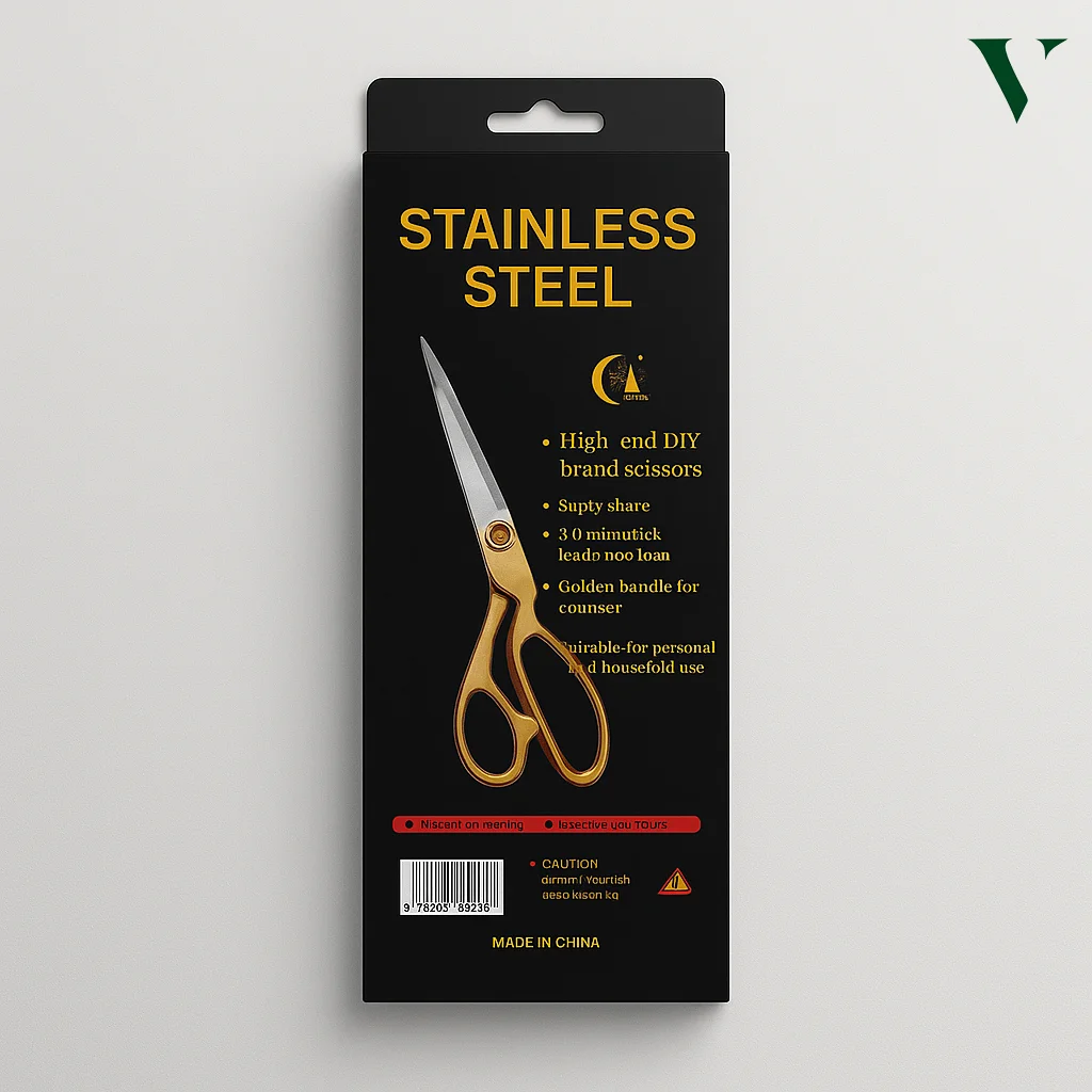 Safe custom scissors boxes with protective inserts to prevent blade movement.